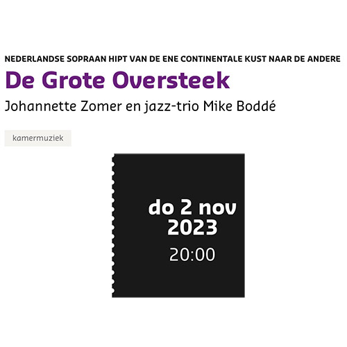 De grote oversteek De grote oversteek